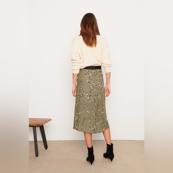 ba&sh MOPERA Front Draped Abstract Midi Skirt - Picture 2 of 11